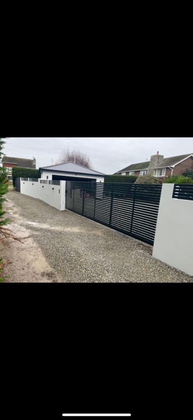 Slatted Automated gate